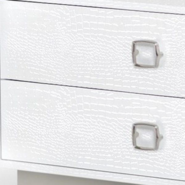 19  White Two Drawer Nightstand Sale