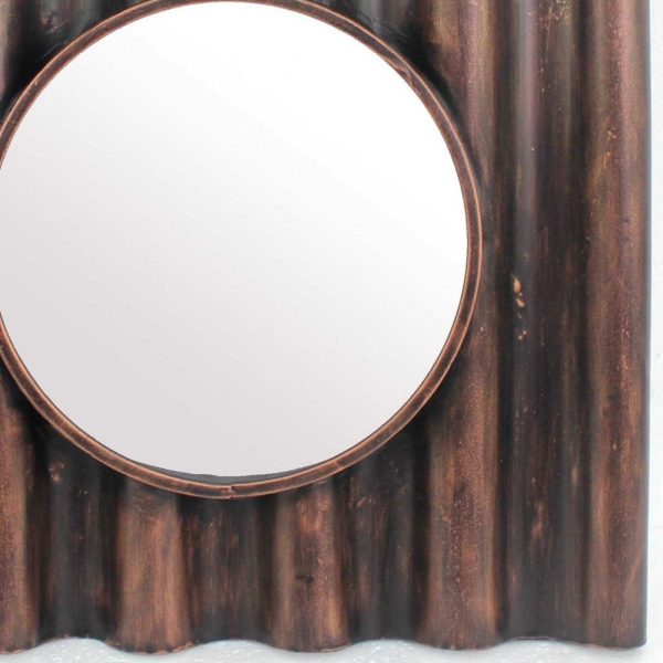 Bronze Square Accent Metal Mirror For Discount