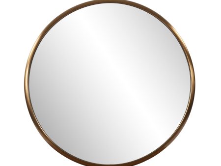 20  Antiqued Brass Round Metal Framed Accent Mirror Supply