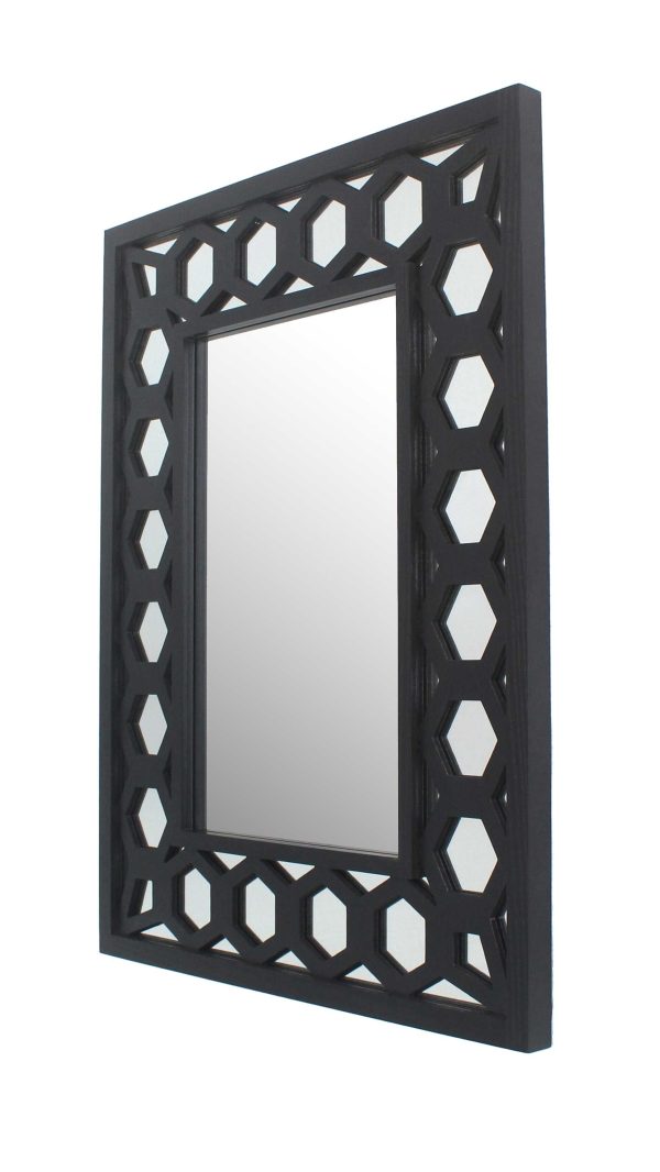 Black Square Accent Mirror Online