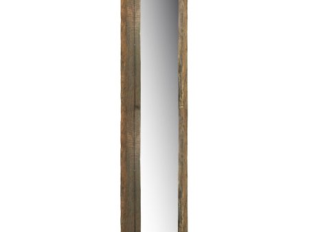 28  Natural Brown Framed Full Length Hanging Mirror Hot on Sale