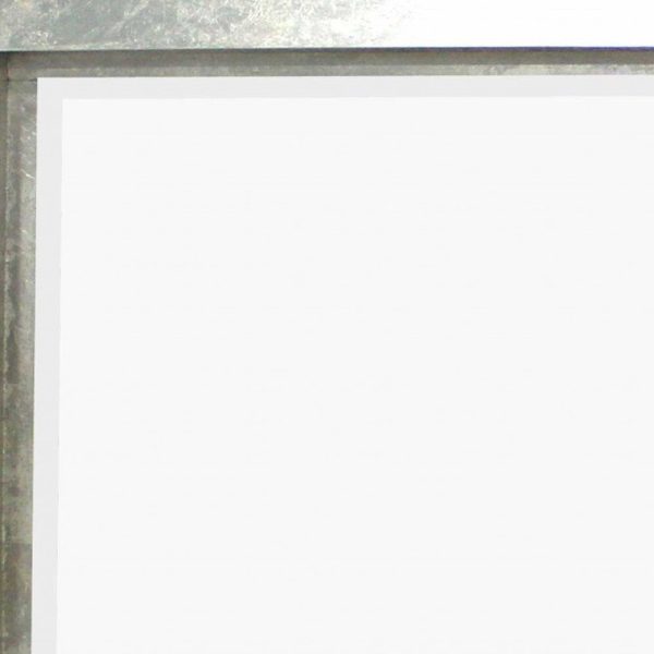 Silver Rectangle Accent Metal Mirror Online