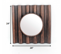 Bronze Square Accent Metal Mirror For Discount