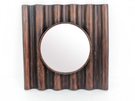 Bronze Square Accent Metal Mirror For Discount