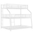 White Twin XL over Full XL over Queen Size Bunk Bed Fashion