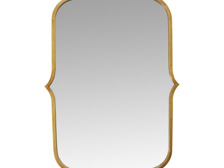 36  Gold Abstract Framed Accent Mirror Supply