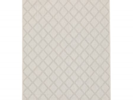 10  X 13  Gray and Ivory Geometric Stain Resistant Indoor Outdoor Area Rug Online Hot Sale