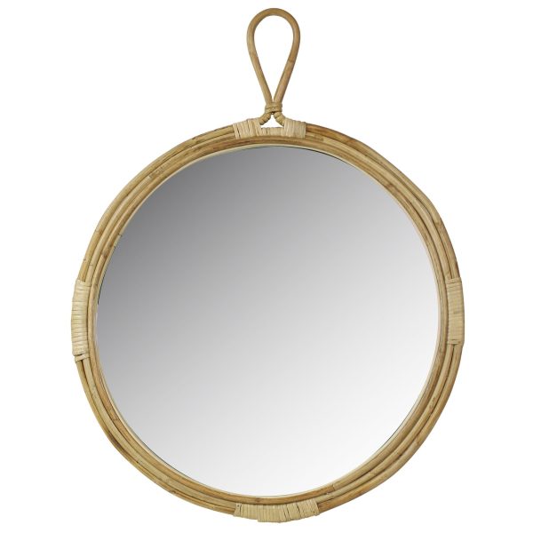 Round Bamboo Wall Mirror Online Sale