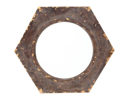 Bronze Hexagon Accent Mirror Supply