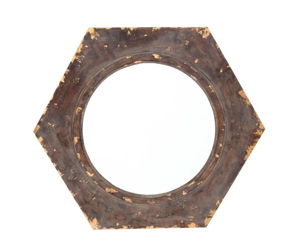 Bronze Hexagon Accent Mirror Supply