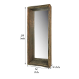 Petite Wooden Mirrored Shelf Hot on Sale