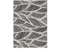 2  X 4  Black and White Abstract Indoor Outdoor Area Rug Fashion