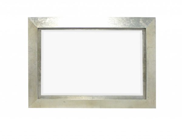 Silver Rectangle Accent Metal Mirror Online