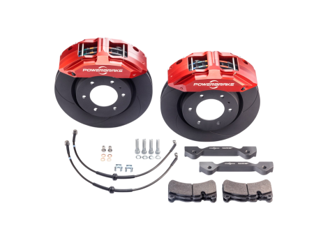 Tacoma 2nd Gen (4WD, 6-lug) 05-15 Stage-1: 6 Piston Caliper & 13.7   1-Piece Rotor Red Supply