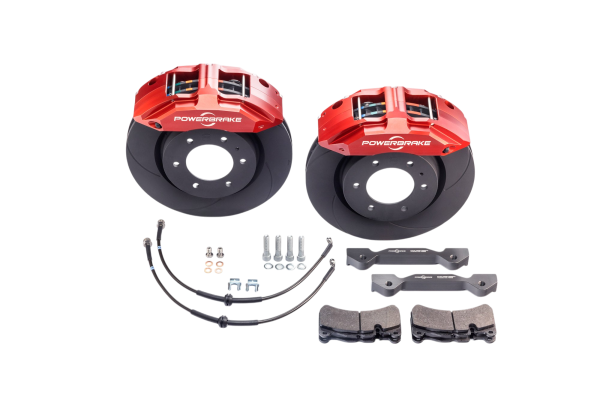 Tacoma 2nd Gen (4WD, 6-lug) 05-15 Stage-1: 6 Piston Caliper & 13.7   1-Piece Rotor Red Supply