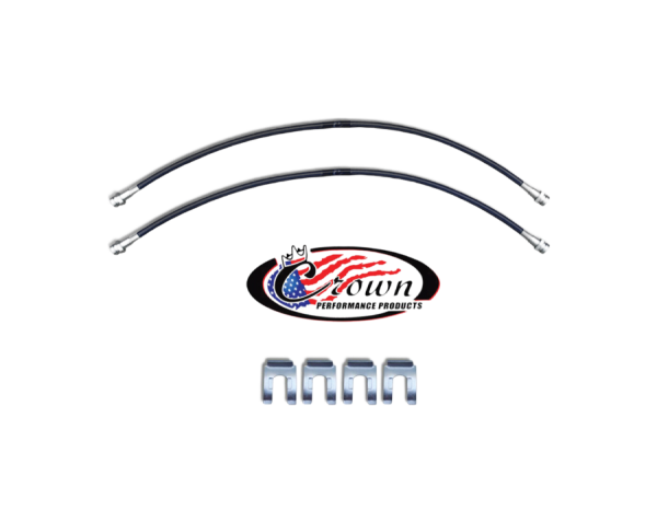 Crown Performance Brake Line Kit, 05-23 Tacoma, +4″ – Black Fashion