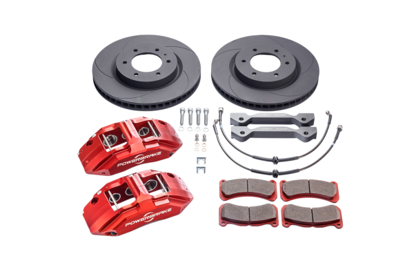 Sequoia 1st Gen (4WD, 6-lug) 01-07 Stage-1: 6 Piston Caliper & 13.7   1-Piece Rotor Red Supply