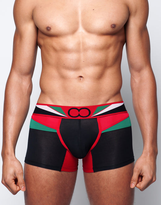 U31 Vavoom Trunk Underwear - Black Green Supply