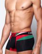 U31 Vavoom Trunk Underwear - Black Green Supply