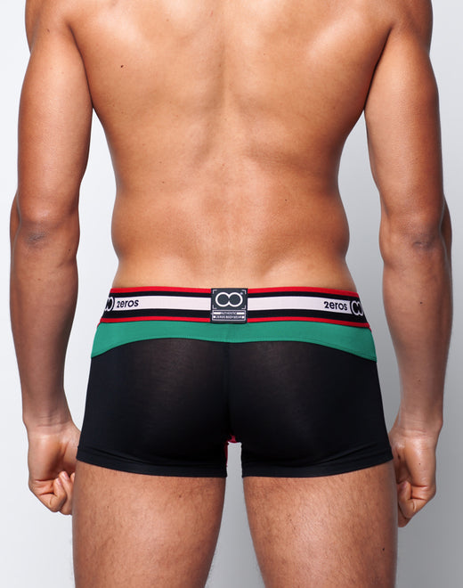 U31 Vavoom Trunk Underwear - Black Green Supply