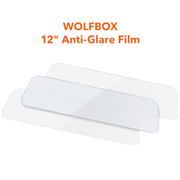 WOLFBOX - 12inch Anti-Glare Film for Rear View Mirror Camera Online now