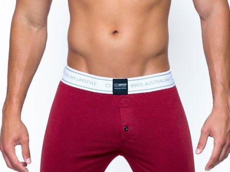 LS10 Core (Series 2) Lounge Boxer Shorts - Cabernet For Cheap