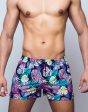 S50 Print Swim Shorts - Monstera Black Discount