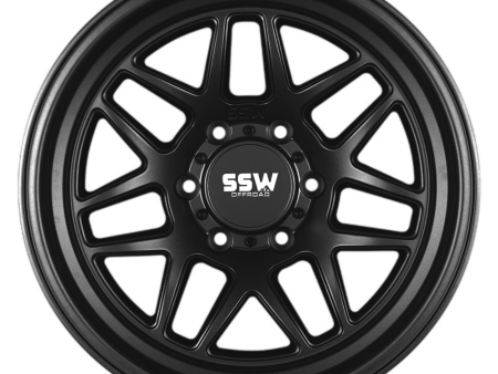 SIERRA   MATTE BLACK   17X9.0 -25 on Sale