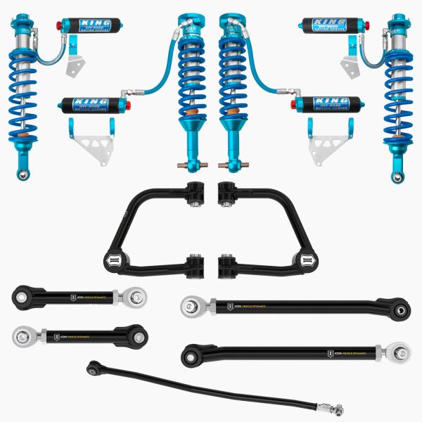 21-23 Ford Bronco King 2.5 Finned RR Front & Rear Coilovers w  Upper Arms & Trailing Arm Combo Kit Online now