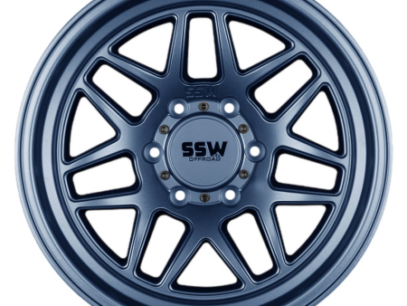 SIERRA   MATTE BLUE   17X9.0 -25 Hot on Sale