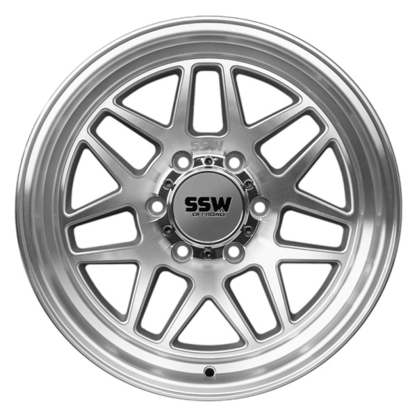 SIERRA   MACHINED SILVER   17X9.0 -25 Sale